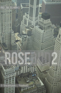 ( STATI UNITI DAMERICA - USA  ) NEW YORK CITY : LA CITTA VISTA DA UN GRATTACIELO   - © 1986 Graziano Arici/Rosebud2 / GEO