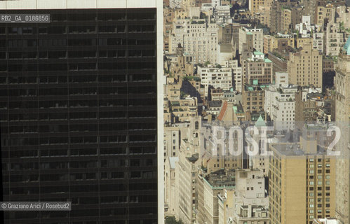 ( STATI UNITI DAMERICA - USA  ) NEW YORK CITY : LA CITTA VISTA DA UN GRATTACIELO   - © 1986 Graziano Arici/Rosebud2 / GEO