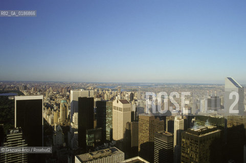 ( STATI UNITI DAMERICA - USA  ) NEW YORK CITY : LA CITTA VISTA DA UN GRATTACIELO   - © 1986 Graziano Arici/Rosebud2 / GEO
