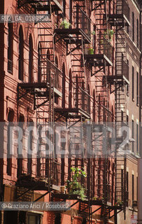 ( STATI UNITI DAMERICA - USA  ) NEW YORK CITY : UNA CASA DI SOHO    - © 1986 Graziano Arici/Rosebud2 / GEO SCALA