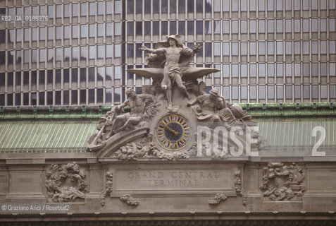 ( STATI UNITI DAMERICA - USA  ) NEW YORK CITY : LA GRAND CENTRAL STATION  - © 1986 Graziano Arici/Rosebud2 / GEO / FERROVIA