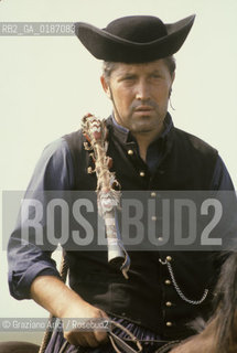 ( UNGHERIA  ) LA PUSZTA DI HORTOBAGY  ALLEVATORE CAVALIERE © 2000 Graziano Arici/Rosebud2 / GEO
