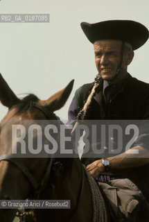 ( UNGHERIA  ) LA PUSZTA DI HORTOBAGY  ALLEVATORE CAVALIERE © 2000 Graziano Arici/Rosebud2 / GEO