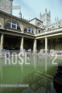 ( GRAN BRETAGNA  ) BATH : I ROMAN BATHS BAGNI ROMANI  © 1990 Graziano Arici/Rosebud2 / GEO / AVON / ACQUA