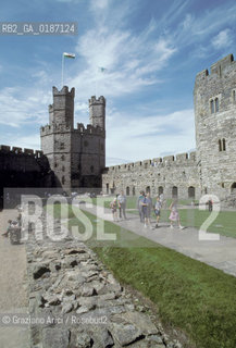 ( GRAN BRETAGNA  ) CAERNARFON :  IL CASTELLO   © 1990 Graziano Arici/Rosebud2 / GEO / GALLES