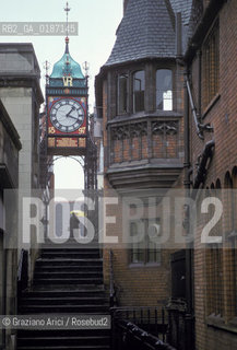 ( GRAN BRETAGNA  ) CHESTER : UNA VIA DEL CENTRO    © 1990 Graziano Arici/Rosebud2 / GEO / CHESHIRE