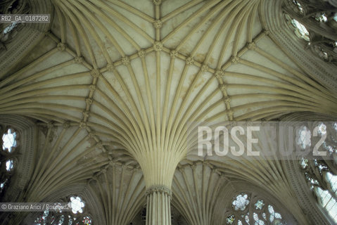 ( GRAN BRETAGNA  )  WELLS : LA CATTEDRALE    © 1990 Graziano Arici/Rosebud2 / GEO / SOMERSET / ARCHITETTURA GOTICA