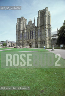 ( GRAN BRETAGNA  )  WELLS : LA CATTEDRALE    © 1990 Graziano Arici/Rosebud2 / GEO / SOMERSET / ARCHITETTURA GOTICA