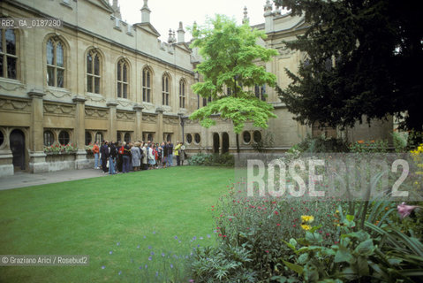 ( GRAN BRETAGNA  )  OXFORD  : IL BRASENOSE COLLEGE    © 1990 Graziano Arici/Rosebud2 / GEO / UNIVERSITA