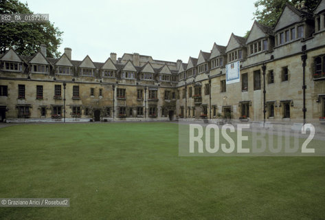 ( GRAN BRETAGNA  )  OXFORD  : IL BRASENOSE COLLEGE    © 1990 Graziano Arici/Rosebud2 / GEO / UNIVERSITA