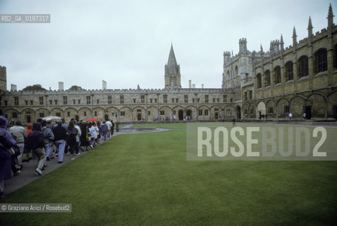 ( GRAN BRETAGNA  )  OXFORD  :  IL CHRIST CHURCH COLLEGE    © 1990 Graziano Arici/Rosebud2 / GEO / UNIVERSITA
