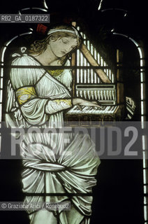 ( GRAN BRETAGNA  )  OXFORD  :VETRATE NELLA CHIESA DEL CHRIST CHURCH COLLEGE    © 1990 Graziano Arici/Rosebud2 / GEO / UNIVERSITA