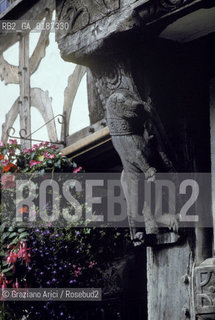 ( GRAN BRETAGNA  )  STRATFORD-UPON-AVON  :  LA GARRICK INN : LA CASA NATALE DELLA MADRE DEL FONDATORE DELLA HARVARD UNIVERSITY     © 1990 Graziano Arici/Rosebud2 / GEO / WARWICKSHIRE / SHAKESPEARE LOCANDA