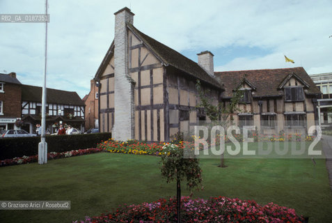 ( GRAN BRETAGNA  )  STRATFORD-UPON-AVON  : LA CASA NATALE  DI SHAKESPEARE     © 1990 Graziano Arici/Rosebud2 / GEO / WARWICKSHIRE / SHAKESPEARE