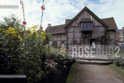 ( GRAN BRETAGNA  )  STRATFORD-UPON-AVON  : LA CASA NATALE  DI SHAKESPEARE     © 1990 Graziano Arici/Rosebud2 / GEO / WARWICKSHIRE / SHAKESPEARE