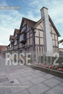( GRAN BRETAGNA  )  STRATFORD-UPON-AVON  : LA CASA NATALE  DI SHAKESPEARE     © 1990 Graziano Arici/Rosebud2 / GEO / WARWICKSHIRE / SHAKESPEARE