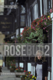 ( GRAN BRETAGNA  )  STRATFORD-UPON-AVON  : UNA STRADA DEL CENTRO  © 1990 Graziano Arici/Rosebud2 / GEO / WARWICKSHIRE / SHAKESPEARE