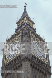 ( GRAN BRETAGNA  )  LONDRA  : E IL BIG BEN   © 1990 Graziano Arici/Rosebud2 / GEO CAMPANILE / OROLOGIO