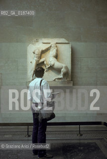 ( GRAN BRETAGNA  )  LONDRA  : IL  BRITISH MUSEUM I RILIEVI DEL PARTENONE  © 1990 Graziano Arici/Rosebud2 / GEO / MUSEO