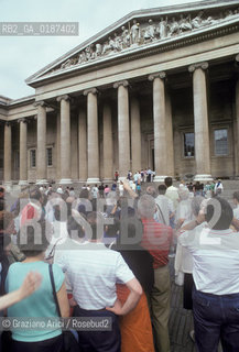 ( GRAN BRETAGNA  )  LONDRA  : IL  BRITISH MUSEUM  © 1990 Graziano Arici/Rosebud2 / GEO / MUSEO TURISMO