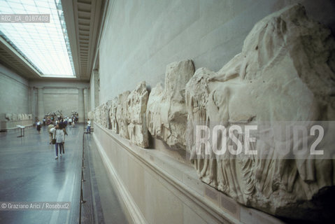 ( GRAN BRETAGNA  )  LONDRA  : IL  BRITISH MUSEUM I RILIEVI DEL PARTENONE  © 1990 Graziano Arici/Rosebud2 / GEO / MUSEO