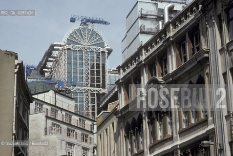( GRAN BRETAGNA  )  LONDRA  :  LA CITY E LA BORSA   © 1990 Graziano Arici/Rosebud2 / GEO LA SEDE DEI LLOIDSS