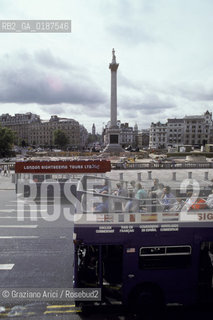 ( GRAN BRETAGNA  )  LONDRA  :LA PIAZZA TRAFALGAR SQUARE  © 1990 Graziano Arici/Rosebud2 / GEO