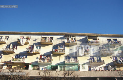 ( ALBANIA  ) SCUTARI : CASE DEL CENTRO  © 2002 Graziano Arici/Rosebud2 / GEO