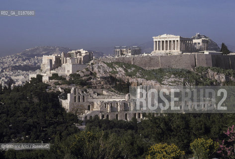 ( GRECIA  ) ATENE : ACROPOLI  - © 1990 Graziano Arici/Rosebud2 / GEO / TEMPIO