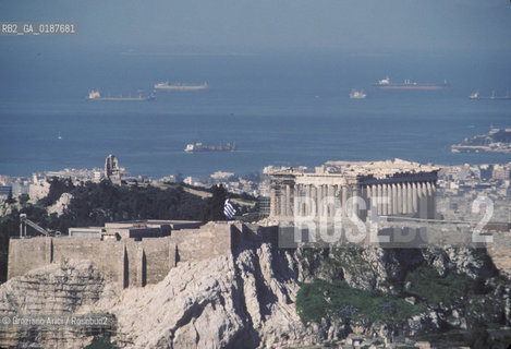 ( GRECIA  ) ATENE : PANORAMA DELLA CITTA CON LACROPOLI  - © 1990 Graziano Arici/Rosebud2 / GEO