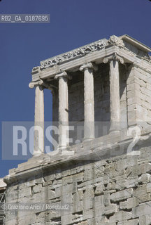 ( GRECIA  ) ATENE : ACROPOLI E TEMPIO DI ATENA NIKE  - © 1990 Graziano Arici/Rosebud2 / GEO / TEMPIO