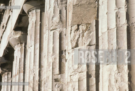 ( GRECIA  ) ATENE : ACROPOLI E PARTENONE  - © 1990 Graziano Arici/Rosebud2 / GEO / TEMPIO DI ATENA