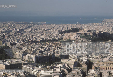 ( GRECIA  ) ATENE : PANORAMA DELLA CITTA CON LACROPOLI  - © 1990 Graziano Arici/Rosebud2 / GEO