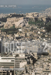 ( GRECIA  ) ATENE : PANORAMA DELLA CITTA CON LACROPOLI  - © 1990 Graziano Arici/Rosebud2 / GEO