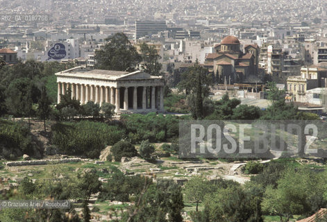 ( GRECIA  ) ATENE : AGORA TEMPIO DI HEPHAISOS ( THESEION )  - © 1990 Graziano Arici/Rosebud2 / GEO