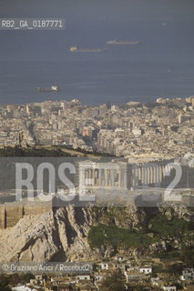 ( GRECIA  ) ATENE : PANORAMA DELLA CITTA CON LACROPOLI  - © 1990 Graziano Arici/Rosebud2 / GEO