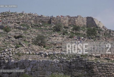 ( GRECIA  ) MICENE : ACROPOLI  - © 1990 Graziano Arici/Rosebud2 / GEO / PELOPPONESO / ARGOLIDE