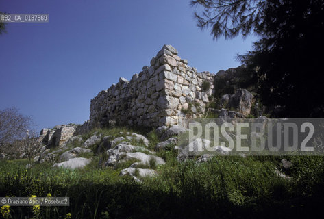 ( GRECIA  ) TIRINTO : ACROPOLI  - © 1990 Graziano Arici/Rosebud2 / GEO / PELOPPONESO / ARGOLIDE / MURA CICLOPICHE