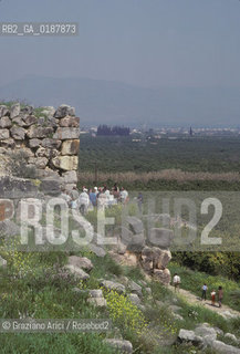( GRECIA  ) TIRINTO : ACROPOLI  - © 1990 Graziano Arici/Rosebud2 / GEO / PELOPPONESO / ARGOLIDE / MURA CICLOPICHE