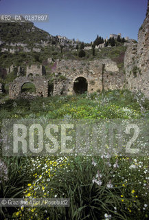 ( GRECIA  ) MYSTRA : MONASTERI BIZANTINI  - © 1990 Graziano Arici/Rosebud2 / GEO / PELOPPONESO / LACONIA