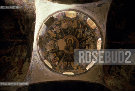 ( GRECIA  ) MYSTRA : MONASTERI BIZANTINI  - © 1990 Graziano Arici/Rosebud2 / GEO / PELOPPONESO / LACONIA AFFRESCHI