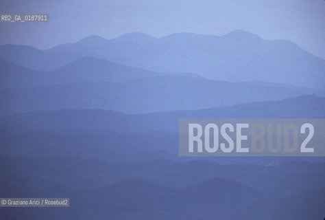 ( GRECIA  ) SPARTA : PANORAMA MONTAGNE - © 1990 Graziano Arici/Rosebud2 / GEO / PELOPPONESO / LACONIA