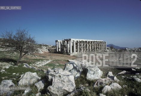 ( GRECIA  ) BASSAE : IL TEMPIO DI APOLLO  - © 1990 Graziano Arici/Rosebud2 / GEO / PELOPPONESO / ARCADIA