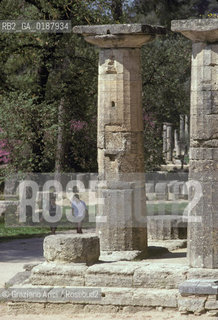 ( GRECIA  ) OLIMPIA : IL SITO ARCHEOLOGICO  - © 1990 Graziano Arici/Rosebud2 / GEO / PELOPPONESO / ELIDE