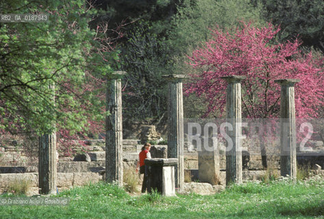 ( GRECIA  ) OLIMPIA : ROVINE DELLA PALESTRA  - © 1990 Graziano Arici/Rosebud2 / GEO / PELOPPONESO / ELIDE