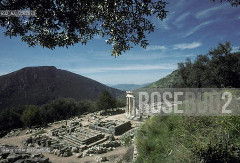 ( GRECIA  ) DELFI : IL TEMPIO ROTONDO THOLOS  © 1990 Graziano Arici/Rosebud2 / GEO / FOCIDE