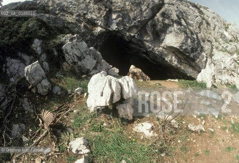 ( GRECIA  ) DELFI : LA GOTTA DI PAN E DELLE NINFE SUL MONTE PARNASO  © 1990 Graziano Arici/Rosebud2 / GEO / FOCIDE / BACCANTI