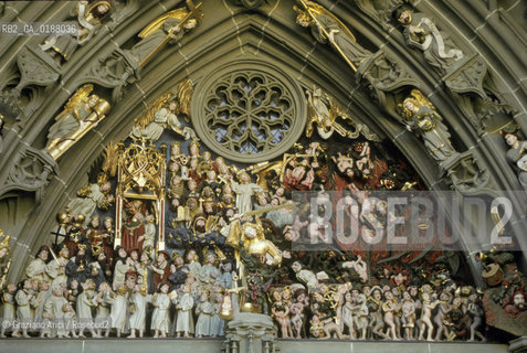 ( SVIZZERA CONFEDERAZIONE ELVETICA  ) BERNA : LA CATTEDRALE  MUNSTER © 1995 Graziano Arici/Rosebud2 / GEO / PORTALE GIUDIZIO UNIVERSALE