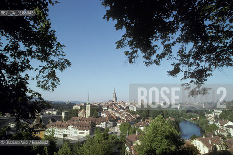 ( SVIZZERA CONFEDERAZIONE ELVETICA  ) BERNA : PANORAMA © 1995 Graziano Arici/Rosebud2 / GEO