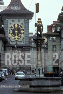 ( SVIZZERA CONFEDERAZIONE ELVETICA  ) BERNA : LA TORRE DELLOROLOGIO © 1995 Graziano Arici/Rosebud2 / GEO